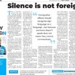 SILENCE IS NOT FOREIGN